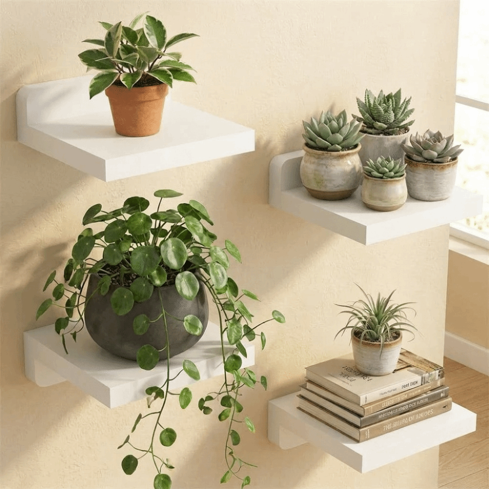 Conjunto de 4 Prateleiras Flut - Flower Wall Panel avaliação e preço