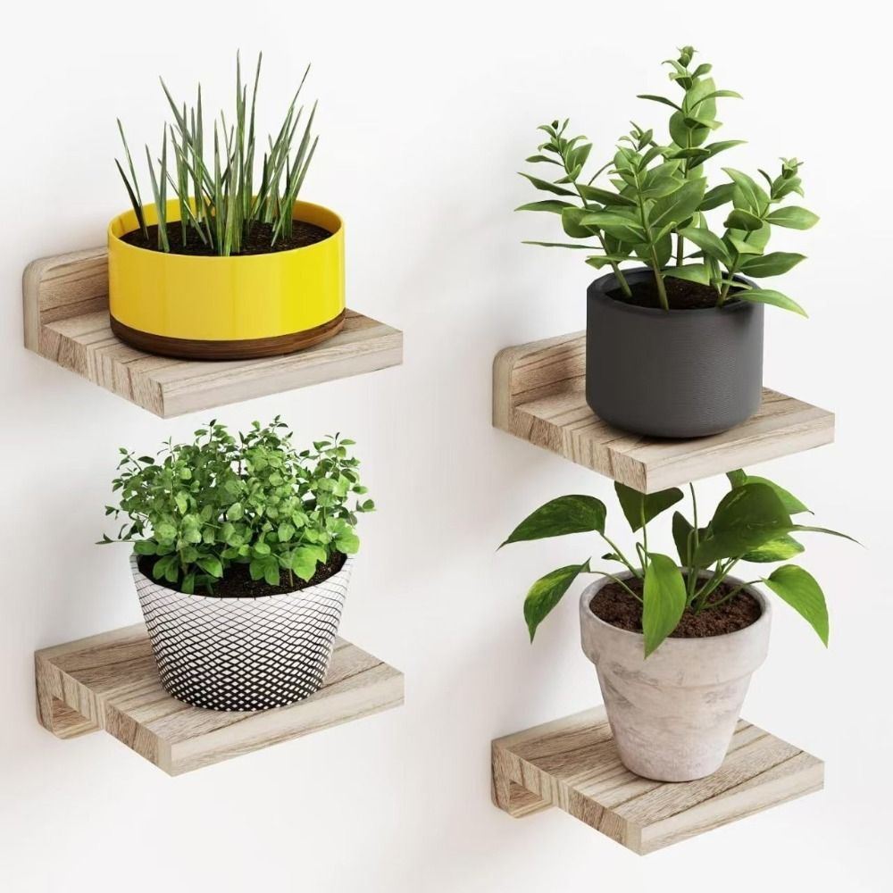 Conjunto de 4 Prateleiras Flut - Flower Wall Panel avaliação e preço
