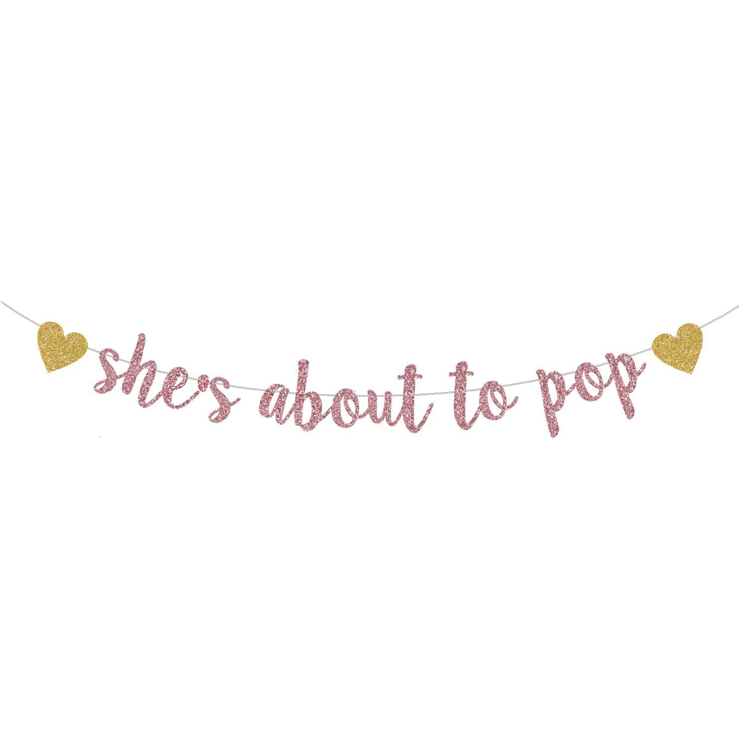 Banner 'Ela Está Pronta para R - Party Banner Gold avaliação e preço