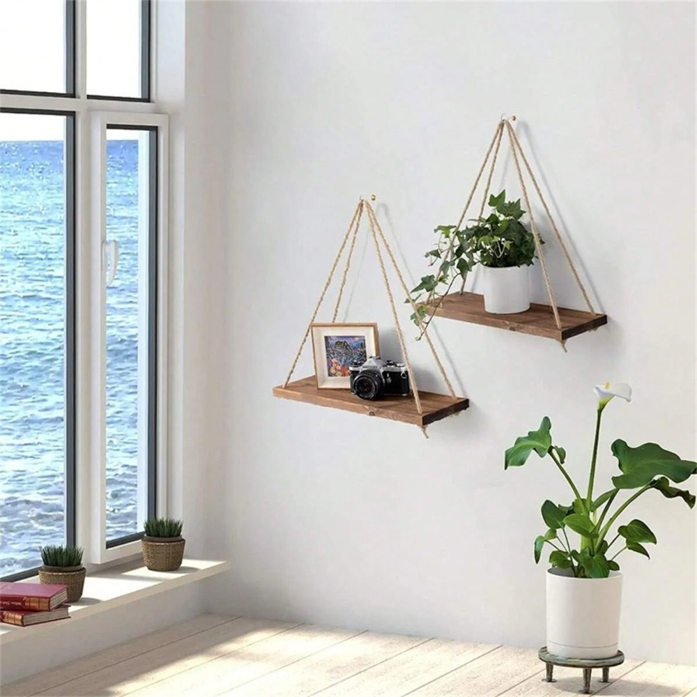 Prateleira Suspensa de Madeira - Flower Wall Panel avaliação e preço
